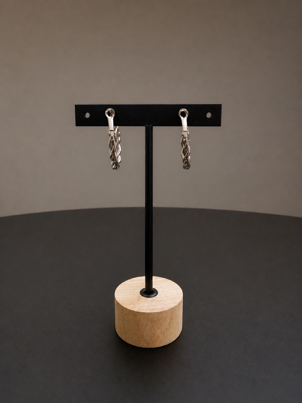 Silver Hoop Earrings Women Jewelry - Picture 2 of 5